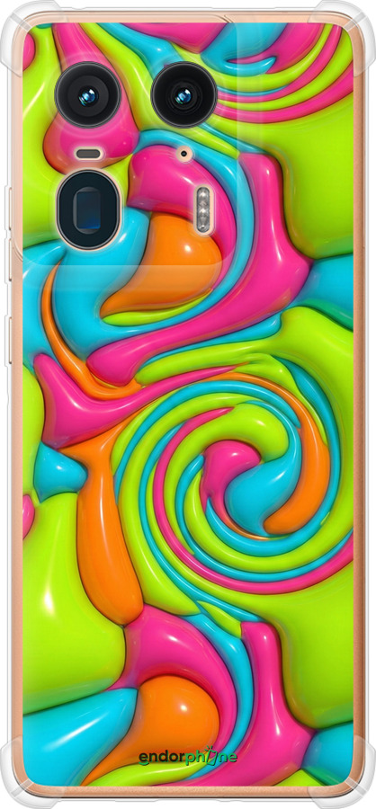 Силикон с усиленными углами чехол Y2K Jelly Dream для Motorola Edge 50 Ultra - 6780sp-3760 изображение 