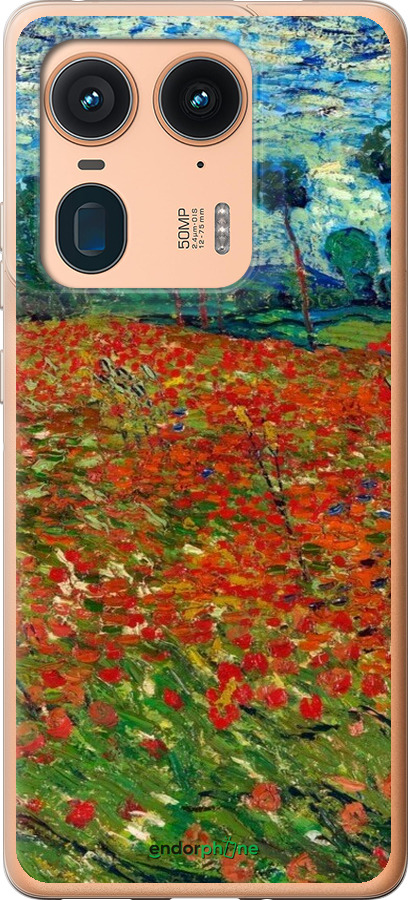 Силіконовий чехол Вінсент Ван Гог-Макове поле для Motorola Moto X50 Ultra - 6466u-3866 изображение 