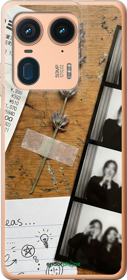 Силиконовый чехол Aesthetic Scrapbook Collage для Motorola Moto X50 Ultra - 6773u-3866 изображение 