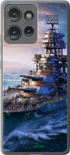 Силиконовый чехол Военный корабль, world of tanks, wargaming для Motorola Edge 50 - 6461u-3788 изображение 