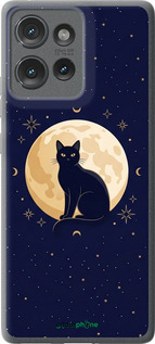 Силиконовый чехол 'Cute Cat Celestial/Witchy' для Motorola Edge 50 изображение 3