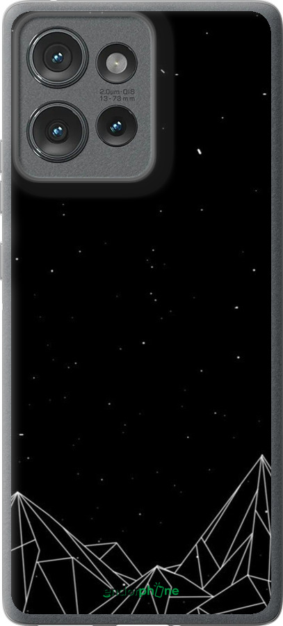 Силіконовий чехол Чорно білі абстрактні гори для Motorola Edge 50 - 6437u-3788 изображение 