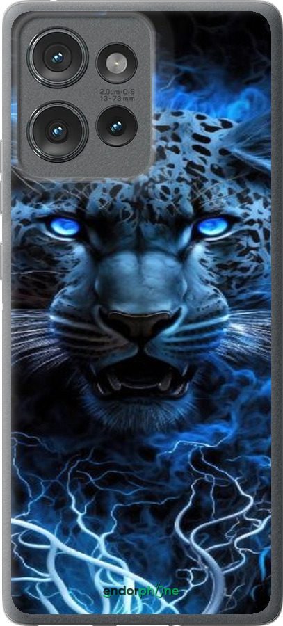 Силіконовий чехол Крижаний леопард для Motorola Edge 50 - 6460u-3788 изображение 
