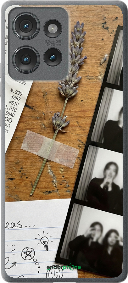 Силіконовий чехол Aesthetic Scrapbook Collage для Motorola Edge 50 - 6773u-3788 изображение 