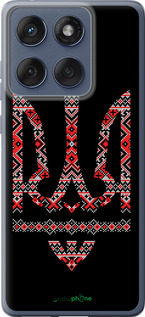 Силіконовий чехол Герб - вишиванка на чорному фоні для Motorola Edge 60 Fusion 5G - 1196u-4021 изображение 