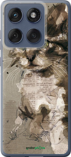 Силіконовий чехол Кошеня з плям і ліній для Motorola Edge 60 Fusion 5G - 119u-4021 изображение 