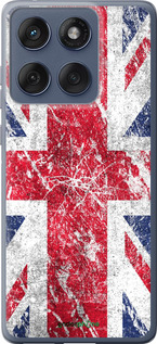 Силиконовый чехол Флаг Великобритании 1 для Motorola Edge 60 Fusion 5G - 386u-4021 изображение 