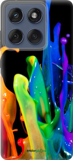 Силиконовый чехол брызги краски для Motorola Edge 60 Fusion 5G - 3957u-4021 изображение 