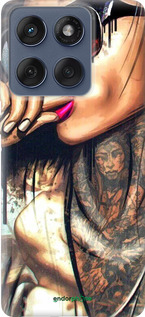 Силиконовый чехол Девушка в тату для Motorola Edge 60 Fusion 5G - 4001u-4021 изображение 