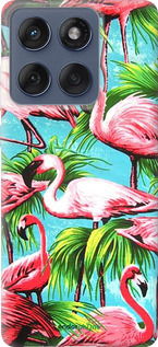 Силиконовый чехол Tropical background для Motorola Edge 60 Fusion 5G - 4016u-4021 изображение 