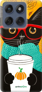 Силіконовий чехол Осінній кіт для Motorola Edge 60 Fusion 5G - 4026u-4021 изображение 