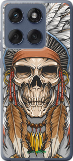 Силіконовий чехол Череп індіанця для Motorola Edge 60 Fusion 5G - 4032u-4021 изображение 