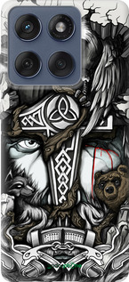 Силіконовий чехол Тату Вікінг для Motorola Edge 60 Fusion 5G - 4098u-4021 изображение 