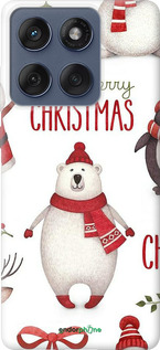 Силиконовый чехол Merry Christmas для Motorola Edge 60 Fusion 5G - 4106u-4021 изображение 