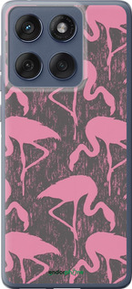 Силиконовый чехол Vintage-Flamingos для Motorola Edge 60 Fusion 5G - 4171u-4021 изображение 