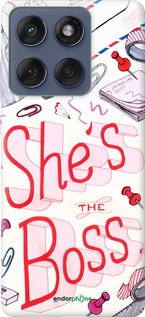 Силиконовый чехол she's the  boss для Motorola Edge 60 Fusion 5G - 4254u-4021 изображение 