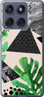 Силиконовый чехол Монстера для Motorola Edge 60 Fusion 5G - 4304u-4021 изображение 