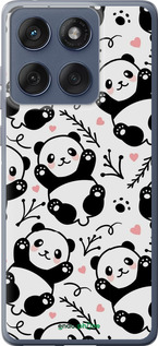 Силіконовий чехол Панди для Motorola Edge 60 Fusion 5G - 4318u-4021 изображение 