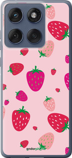 Силиконовый чехол Клубнички для Motorola Edge 60 Fusion 5G - 4332u-4021 изображение 