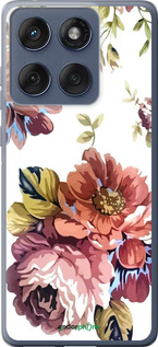 Силиконовый чехол Vintage flowers для Motorola Edge 60 Fusion 5G - 4333u-4021 изображение 