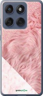 Силиконовый чехол Розовые текстуры для Motorola Edge 60 Fusion 5G - 4343u-4021 изображение 