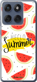Силиконовый чехол Hello Summer для Motorola Edge 60 Fusion 5G - 4356u-4021 изображение 