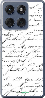 Силиконовый чехол Прописной шрифт для Motorola Edge 60 Fusion 5G - 4475u-4021 изображение 