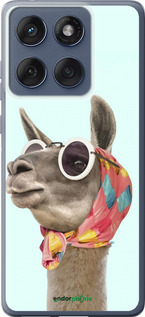 Силиконовый чехол Модная лама для Motorola Edge 60 Fusion 5G - 4479u-4021 изображение 