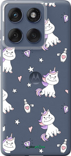 Силиконовый чехол Единорожка v2 для Motorola Edge 60 Fusion 5G - 4703u-4021 изображение 