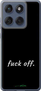 Силиконовый чехол Fuck off для Motorola Edge 60 Fusion 5G - 4731u-4021 изображение 