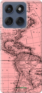 Силиконовый чехол Карта для Motorola Edge 60 Fusion 5G - 4794u-4021 изображение 