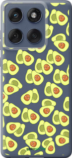 Силиконовый чехол Весёлые авокадо для Motorola Edge 60 Fusion 5G - 4799u-4021 изображение 