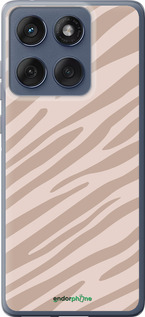 Силиконовый чехол Зебра беж для Motorola Edge 60 Fusion 5G - 4875u-4021 изображение 