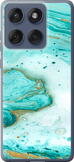 Силиконовый чехол Мраморный для Motorola Edge 60 Fusion 5G - 4895u-4021 изображение 