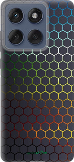 Силиконовый чехол Переливающиеся соты для Motorola Edge 60 Fusion 5G - 498u-4021 изображение 