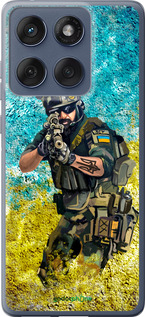 Силіконовий чехол Воїн ЗСУ для Motorola Edge 60 Fusion 5G - 5311u-4021 изображение 