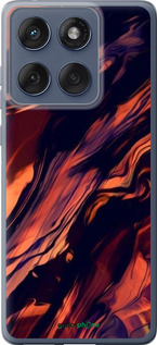 Силіконовий чехол Чорно-помаранчева абстракція для Motorola Edge 60 Fusion 5G - 5340u-4021 изображение 