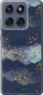 Силіконовий чехол Ніч золоті зірки для Motorola Edge 60 Fusion 5G - 5421u-4021 изображение 