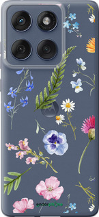 Силиконовый чехол Цветочный фон v2 для Motorola Edge 60 Fusion 5G - 5472u-4021 изображение 