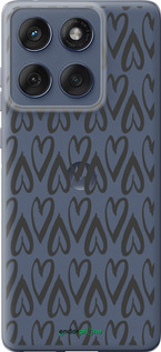 Силиконовый чехол Сердца v2 для Motorola Edge 60 Fusion 5G - 5497u-4021 изображение 