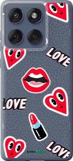 Силиконовый чехол Стикеры v3 для Motorola Edge 60 Fusion 5G - 5502u-4021 изображение 