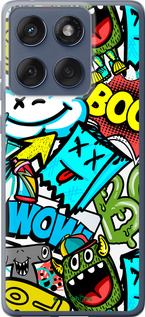 Силиконовый чехол Стикеры v4 для Motorola Edge 60 Fusion 5G - 5508u-4021 изображение 