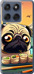 Силіконовий чехол Мопс і суші для Motorola Edge 60 Fusion 5G - 5588u-4021 изображение 