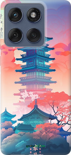 Силиконовый чехол Япония монастырь для Motorola Edge 60 Fusion 5G - 5590u-4021 изображение 