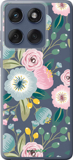 Силиконовый чехол Цветочные обои v2 для Motorola Edge 60 Fusion 5G - 5602u-4021 изображение 