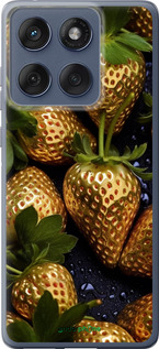 Силиконовый чехол Золотая клубника для Motorola Edge 60 Fusion 5G - 5637u-4021 изображение 