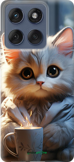 Силиконовый чехол White cat для Motorola Edge 60 Fusion 5G - 5646u-4021 изображение 