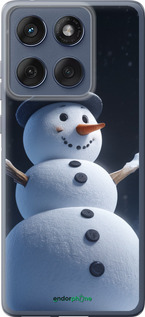 Силиконовый чехол Снеговик для Motorola Edge 60 Fusion 5G - 5826u-4021 изображение 