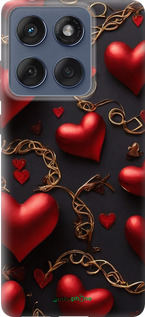 Силиконовый чехол Сердечки для Motorola Edge 60 Fusion 5G - 5831u-4021 изображение 