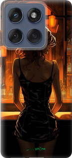 Силиконовый чехол Чехол для телефона Девушка в баре для Motorola Edge 60 Fusion 5G - 5947u-4021 изображение 